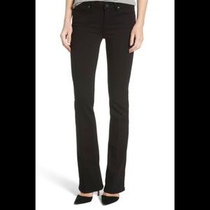 Citizens Jet Black boot cut, long and lean jeans